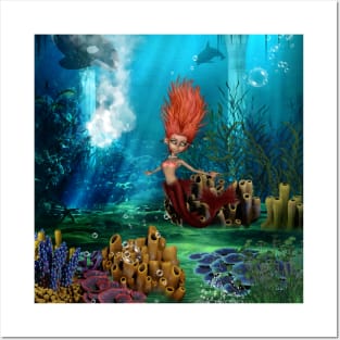 Sweet little mermaid Posters and Art